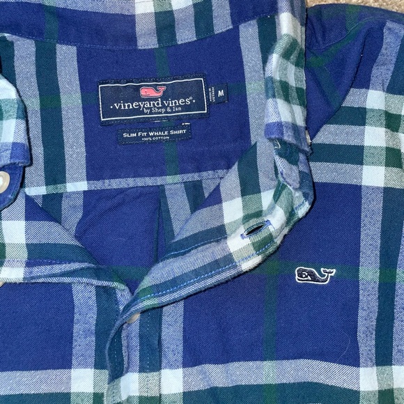 Navy Vineyard Vines Men’s Button Down - Picture 2 of 4